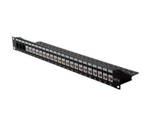 Tilbehør - Roline 19''KeystPanel C5/C6. 24xSTP blank. blk - 26.11.0360