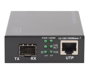 Repeater & Transceiver - DIGITUS Gigabit PoE Media Converter - DN-82140