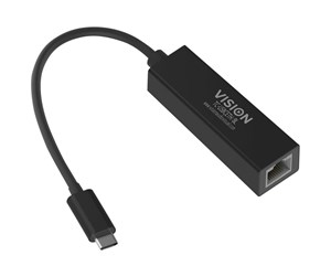 Nettverksadapter - Vision TC-USBCETH/BL - network adapter - TC-USBCETH/BL