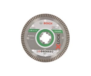 Vinkelsliper - Bosch X-LOCK Best for Ceramic Extraclean Turbo-diamantkappeskive, 125 x 22,23 x 1,4 x 7 125 x 22,23 x 1,4 x 7 mm - 2608615132