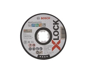 Vinkelsliper - Bosch X-LOCK Multi Material, 115 x 1 x 22,23, rett skjæring ACS 60 V BF, 115 mm, 1,0 mm - 2608619268