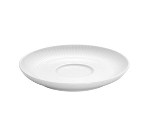 Servering & Servise - Pillivuyt Plissé saucer 16.5 cm fits Plissé cup 29 cl. - 19690