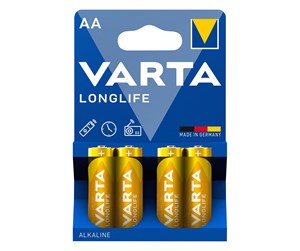 Batteri - VARTA Varta Longlife - AA - 4-pk - BAVA 4106LONG