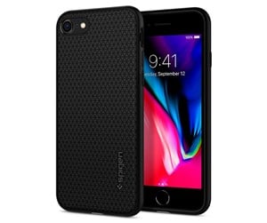 Mobil - Deksel og etui - Spigen Liquid Air - black - iPhone SE (2022/2020)/8/7 - 042CS20511