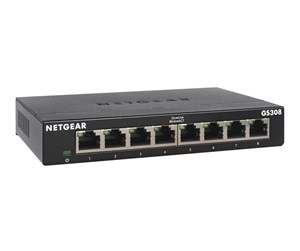 Switch/splitter - Netgear GS308 8-Port Unmanaged Gigabit Ethernet Switch - GS308-300PES