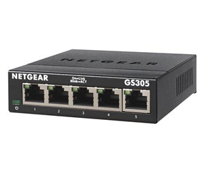 Switch/splitter - Netgear GS305-300PES 5-Port Gigabit Ethernet SOHO Unmanaged Switch - GS305-300PES