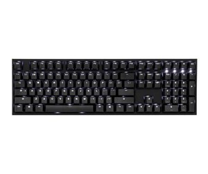 Tastatur - Ducky One 2 Backlit Cherry MX Blue - Black - Gamingtastatur - Nordisk - Svart - DKON1808S-CFIPDAZW1