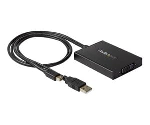 Skjermkabel - StarTech.com Mini DisplayPort to Dual-Link DVI Active Adapter - USB Powered - video converter - black - MDP2DVID2