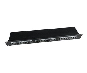 Tilbehør - Gembird NPP-C524-002 - patch panel with cable management - 1U - 19" - NPP-C524-002