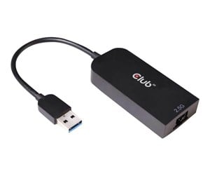 Nettverksadapter - Club 3D CAC-1420 USB 3.2 Gen1 Type-A to RJ45 2.5Gbps Network Adapter - CAC-1420