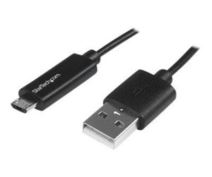 USB - StarTech.com Micro-USB Cable with LED Charging Light - M/M - USB cable - 1 m - USBAUBL1M