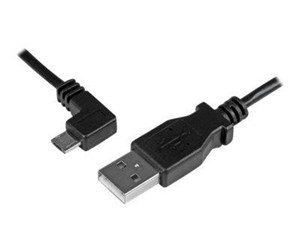 USB - StarTech.com USB A to Left Angle Micro-USB Charge Sync Cable M/M 24AWG - USB cable - 2 m - USBAUB2MLA