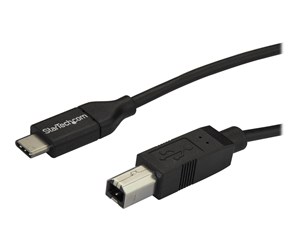 USB - StarTech.com USB C to USB B Cable - M/M - USB 2.0 - USB-C cable - 2 m - USB2CB2M