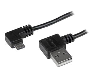 USB - StarTech.com Micro-USB Cable with Right-Angled Connectors - M/M - USB cable - 1 m - USB2AUB2RA1M