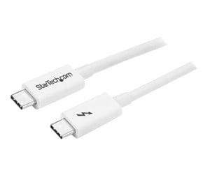 FireWire-/ThunderBolt-kabel - StarTech.com Thunderbolt 3 (20Gbps) USB C Cable - White - 2m - TBLT3MM2MW