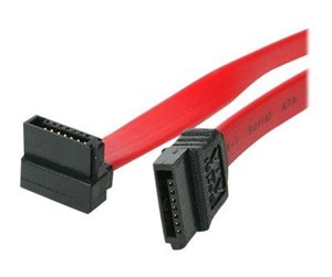 Sata - StarTech.com SATA to Right Angle SATA Serial ATA Cable - SATA cable - 30 cm - SATA12RA1