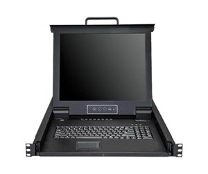 Skjerm - 17" StarTech.com Rackmount KVM Console - 8 Ports with 17" LCD Monitor - KVM console - 17" - RKCONS1708K