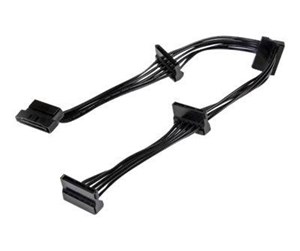 Strømkabel (intern) - StarTech.com 4x SATA Power Splitter Adapter Cable - power splitter - 40 cm - PYO4SATA