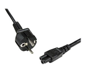 Strømkabel (ekstern) - StarTech.com Laptop Power Cord Schuko CEE7 to C5 Clover Leaf - power cable - 2 m - PXTNB3SEU2M