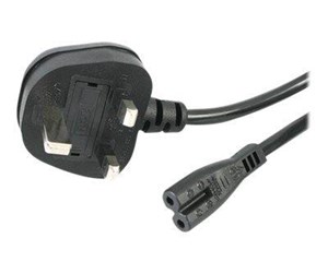 Strømkabel (ekstern) - StarTech.com UK Laptop Power Cord 2 Slot for UK BS1363 to C7 - power cable - 1 m - PXTNB2SUK1M