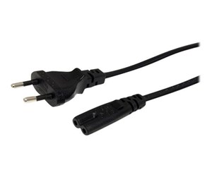 Strømkabel (ekstern) - StarTech.com Standard Laptop Power Cord EU to C7 Power Cable Lead - power cable - 1 m - PXTNB2SEU1M