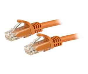 Nettverkskabel - Gigabit Snagless RJ45 UTP Cat6 Patch Cable Cord - patch cable - 3 m - orange - N6PATC3MOR