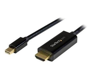 Skjermkabel - StarTech.com Mini DisplayPort to HDMI Adapter Cable - 3 m (10 ft) - 4K 30Hz - video cable - DisplayPort / HDMI - 3 m - MDP2HDMM3MB