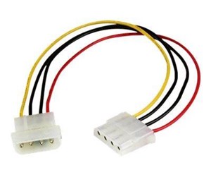 Strømkabel (intern) - StarTech.com LP4 Power Extension Cable - M/F - power extension cable - 30.48 cm - LP4POWEXT12