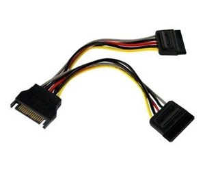 Strømkabel (intern) - StarTech.com SATA Power Y Splitter Cable Adapter - M/F - power splitter - 15.2 cm - PYO2SATA