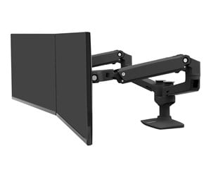 Skjermholder - Ergotron LX Dual Side-by-Side Arm - Black - 45-245-224