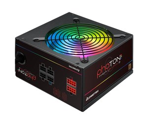 Strømforsyning (PSU) - Chieftec Photon Series Strømforsyning (PSU) - 650 Watt - 120 mm - ATX - 80 Plus - CTG-650C-RGB