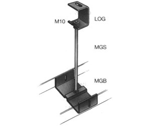 Skuffer & samleskinne kanaler - Legrand Threaded rod mgs-e 1010 - 8234000