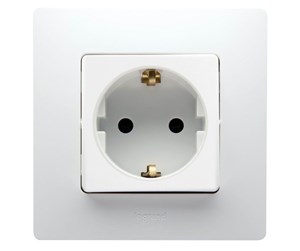 Switch - Legrand Niloe 2x2 schuko socket outlet white - 664731