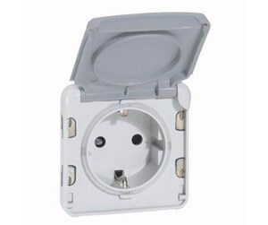 Switch - Legrand Socket outlet plexo ip 55 - german std - 2p+e automatic term - 69570