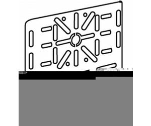 Skuffer & samleskinne kanaler - Wibe Junction box plate w24 pre-galvanized - 717995