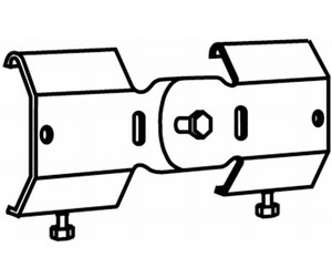 Skuffer & samleskinne kanaler - Wibe Coupling 22 pre-galvanized - 721122