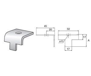 Skuffer & samleskinne kanaler - Wibe Beam clamp 5bk-30 hdg - 718243