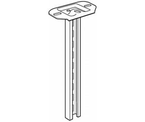 Skuffer & samleskinne kanaler - Wibe Vertical piece 2f/280 hdg - 717196