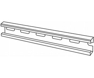 Skuffer & samleskinne kanaler - Wibe Mounting rail 40s hdg - 717001