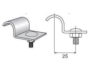 Skuffer & samleskinne kanaler - Wibe Profile clamp 43 hdg - 707511