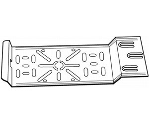 Skuffer & samleskinne kanaler - Wibe Junction box plate 35p pre-galvanized - 718618