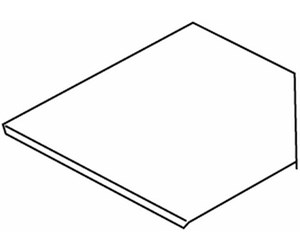 Skuffer & samleskinne kanaler - Wibe Cover corner piece 100mm - CSU30061002