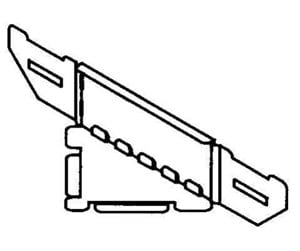 Skuffer & samleskinne kanaler - Wibe Universal corner 70mm - CSU36110002