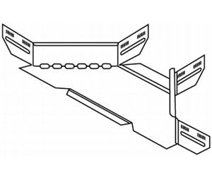 Skuffer & samleskinne kanaler - Wibe Branching piece 300mm - CSU36073002