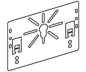 Skuffer & samleskinne kanaler - Wibe Mounting plate - CSU08090109