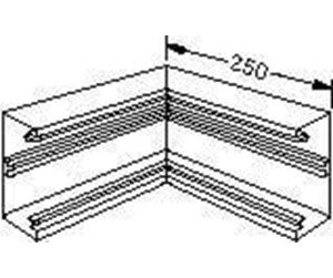 Skuffer & samleskinne kanaler - Tehalit Inner corner br 70170 pw - L9101PERL