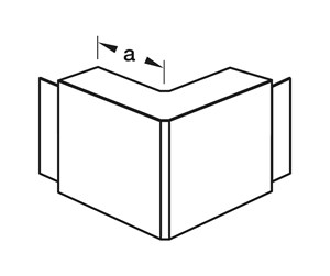 Skuffer & samleskinne kanaler - Tehalit Outer corner lf 20035/36 ph - M6142PH