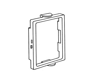 Skuffer & samleskinne kanaler - Tehalit Frame brn pw for clicline single - 1RC/BRN PH