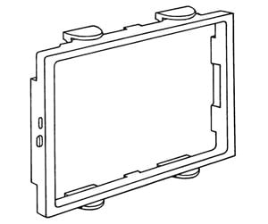 Skuffer & samleskinne kanaler - Tehalit Frame brn pw for clicline double - 2RC/BRN PH