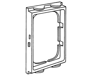 Skuffer & samleskinne kanaler - Tehalit Frame brn pw for fuga - 1RF/BRN PH